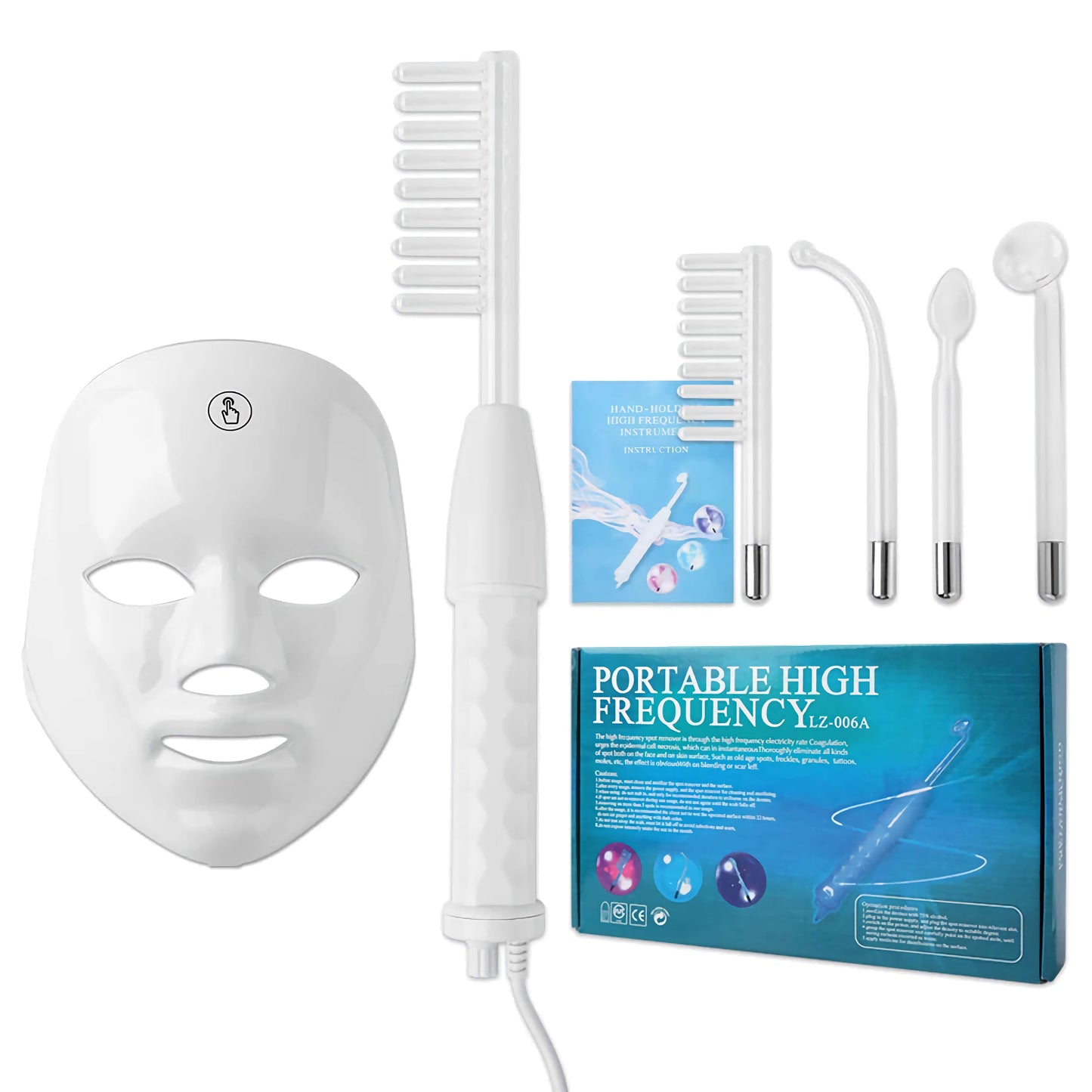 DermaLuz™ – Kit de Terapia de Alta Frequência Facial
