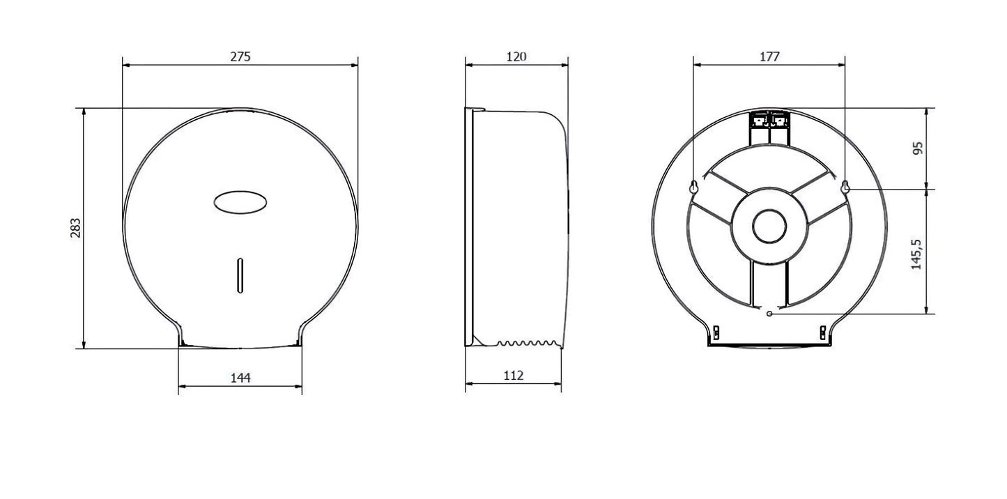 Dispensador de Papel Higiénico Deluxe