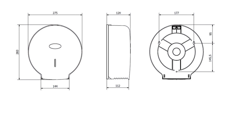 Dispensador de Papel Higiénico Deluxe