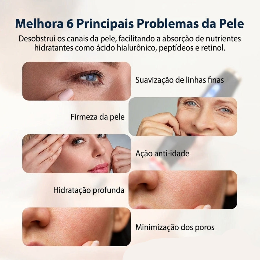 Aparelho de limpeza de pele e Vibromassagem