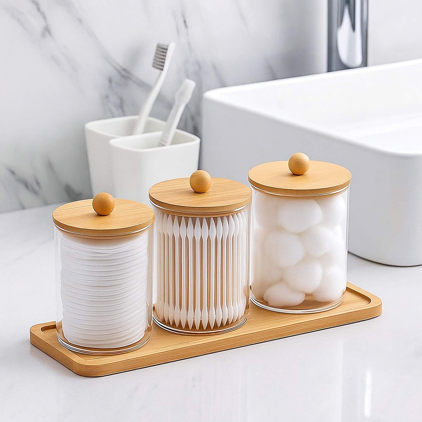 Kit Organizadores Elegance Bamboo